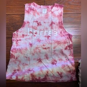 Barre3 Pink Tie-Dye Tank Top